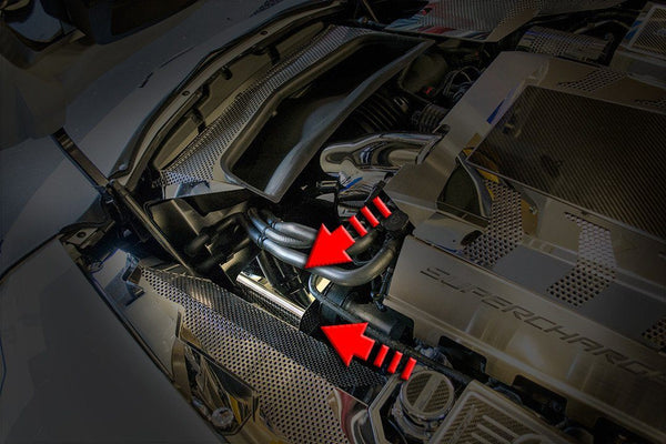 2014-2019 Corvette Stingray C7/Z51/Z06 - ABS Brake Cover | Perforated Polished Stainless Steel