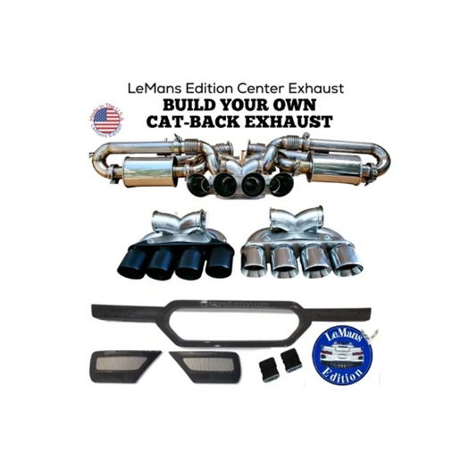 C8 Corvette LeMans Center Exhaust (Complete Conversion Kit)