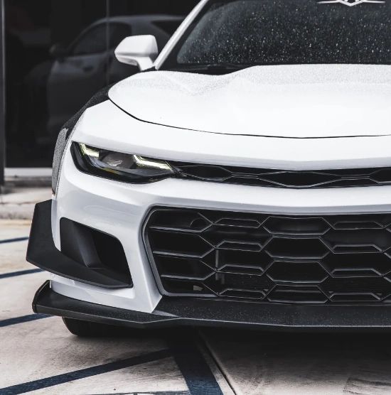 2019-2023 Chevy Camaro ZL1 1LE Track Package Front Bumper Conversion 13pcs Flat BLK Non RS Headlights