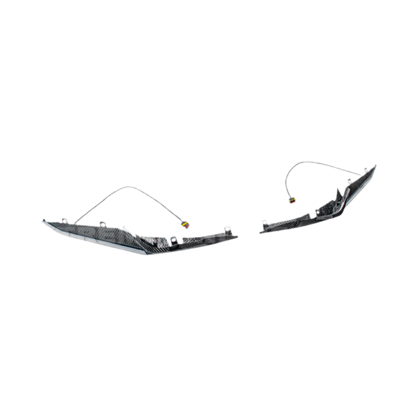 Corvette C8 Z06 Models | Carbon Fiber Sequential LED DRL Light Bar Bezel Insert