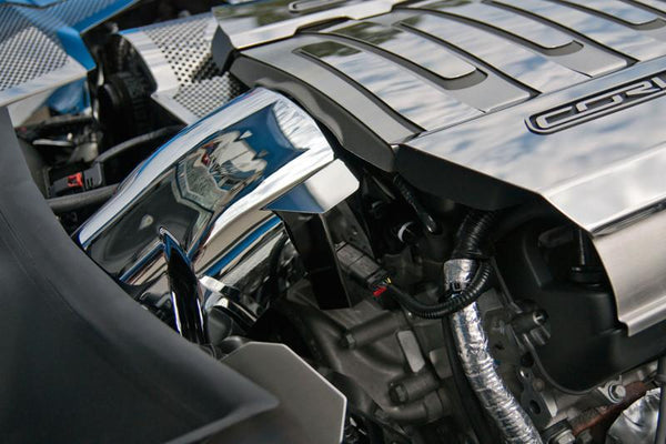 2014-2019 C7 Corvette Stingray - Throttle Body Actuator Cover | Polished Stainless Steel