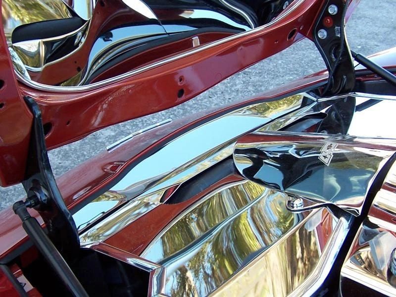 2005-2007 C6 Corvette - Nose Cap Front | Polished Stainless Steel