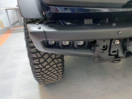 ORACLE Lighting 2021-2024 Ford Bronco Triple LED Fog Light Kit for Steel Bumper - White