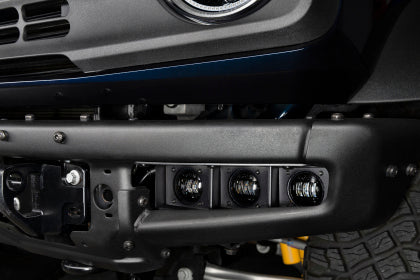 ORACLE Lighting 2021-2024 Ford Bronco Triple LED Fog Light Kit for Steel Bumper - White