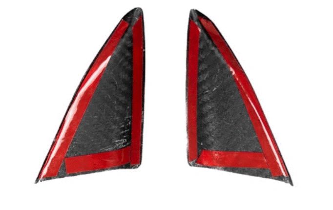 CCS C8 Corvette Carbon Fiber A Pillar Interior Trim Overlay