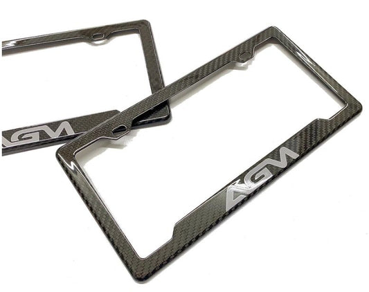 AGM Carbon Fiber License Plate Frame