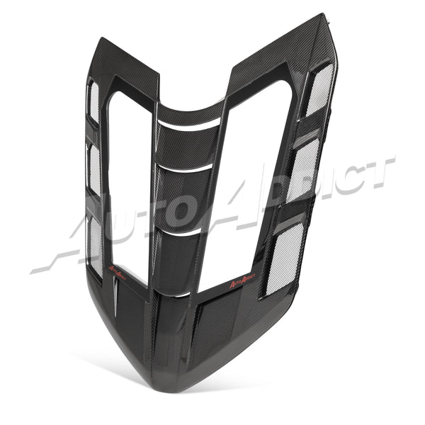 2020-2026 C8 Coupe Rear Split Window Functional Dry Carbon Fiber Double Sided w/Glass For Stingray/Z06/E-Ray