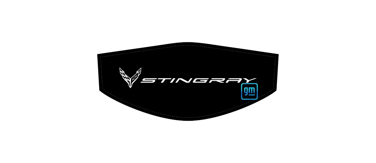 Mono-White Stingray Flags C8 Trunk Cover Convertible or Coupe