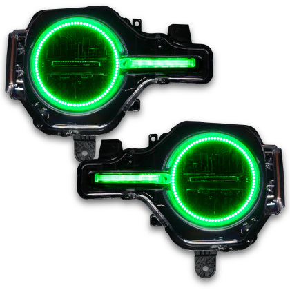 Oracle 2021-2023 Ford Bronco Headlight Halo Kit w/DRL Bar - Base Headlights -w/RF Cntrl