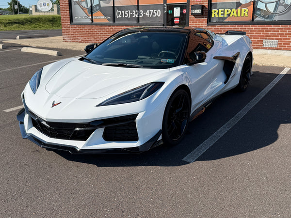 AGM C8 Corvette Z06 / ZR1 / ERay Z07 Front Splitter WITH Canards