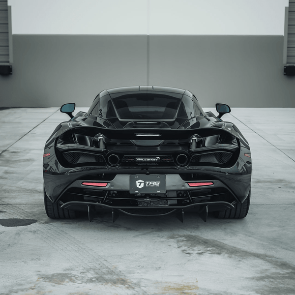 McLaren 720S Silverstone Edition Aero Rear Diffuser Carbon Fiber PP 2x2 Glossy