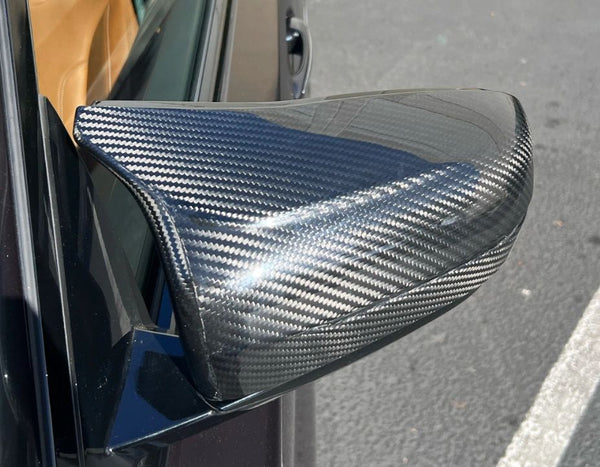 CBF9X-8025  CarBahn F90 M5 (17-19) Gloss Carbon Fiber Mirror Cover Set