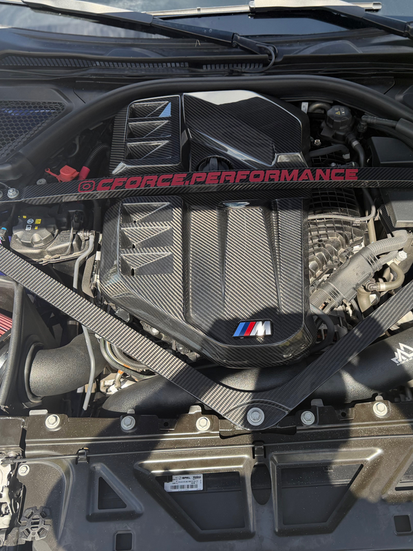 2021-UP BMW G80 M3 G82 / G83 M4 G87 M2 Dry Carbon Fiber Engine Strut Brace Bracket Tower Bars