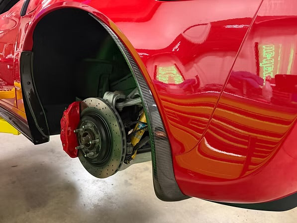 AGM C6 Corvette Carbon Fiber Rear Mudflap / Splash Guards