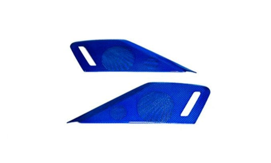 C8 Corvette Carbon Fiber Speaker Covers Blue