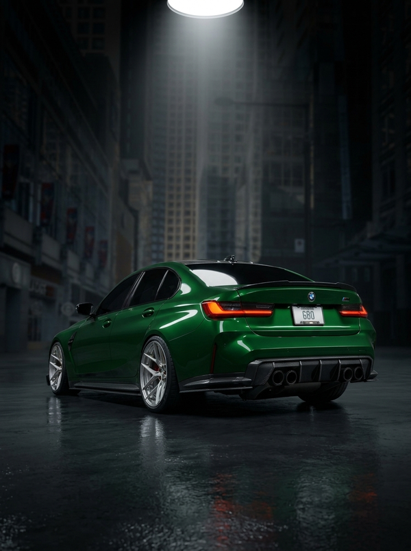 BMW 3 Series G80 M3 G82 G83 M4 Euro Version OE Style Carbon Fiber Rear Diffuser (2019 - 2024)