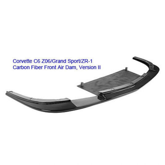 Chevrolet Corvette C6 Z06 Front Air Dam/ Splitter/ Lip Version 2 2006-2013 ( Z06 / GS only)