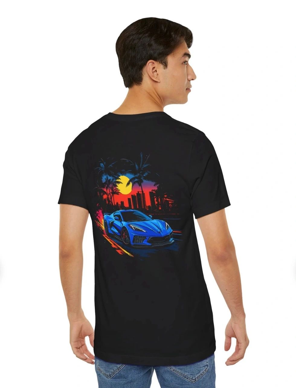 CForce Performance Series - Rapid Blue C8 in Miami T-Shirt