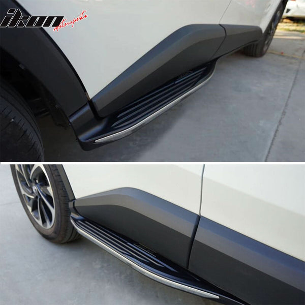 2018-2022 Toyota C-HR OE Style Black Silver Running Boards Aluminum