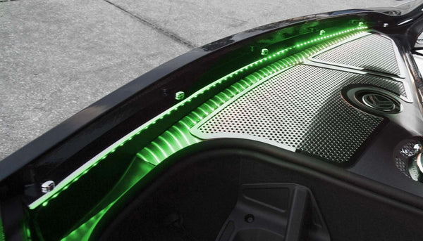2020+ C8 Corvette Coupe - Illuminated Fender Cap Covers 2Pc | Polished Finish, Choose LED Color