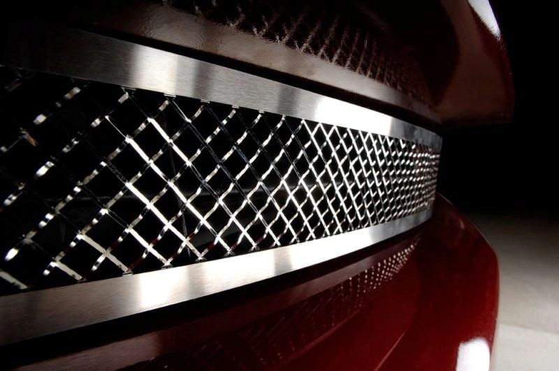 2005-2013 C6 Corvette - Laser Mesh Front Grille | Polished Stainless Steel