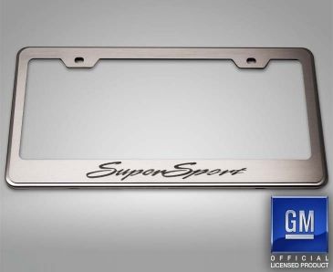 Camaro SS - Etched Super Sport License Plate Frame