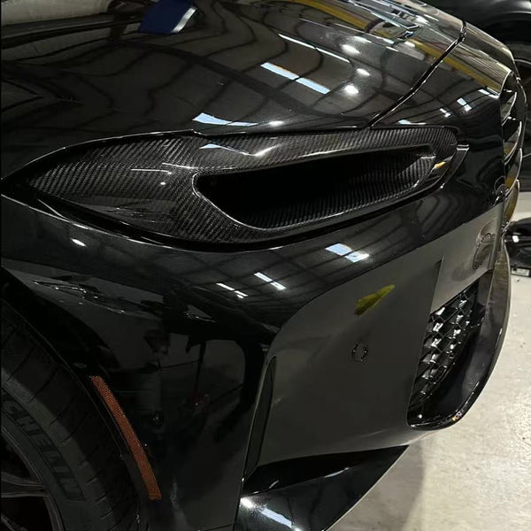 G8X M3/M4 Dry Carbon Fiber Headlight Delete Intake Duct