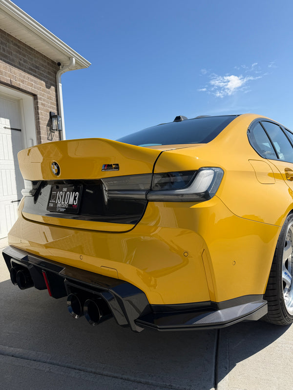 G8X SQ-B Style Dry Carbon Fiber Rear Diffuser Set WITH LED