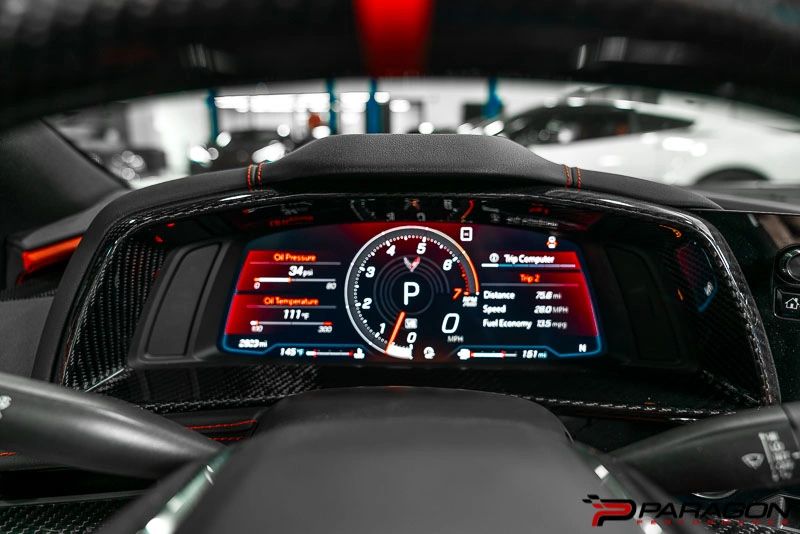 Paragon C8 Corvette Carbon Fiber Gauge Cluster Trim