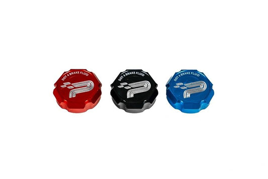 Paragon C8 Corvette Billet Brake Fluid Cap Cover- Black, Blue or Red