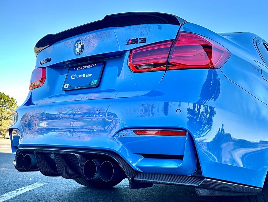 CBF8X-8075 – CarBahn F80 M3 & F82 M4 Gloss Carbon Fiber Rear Diffuser