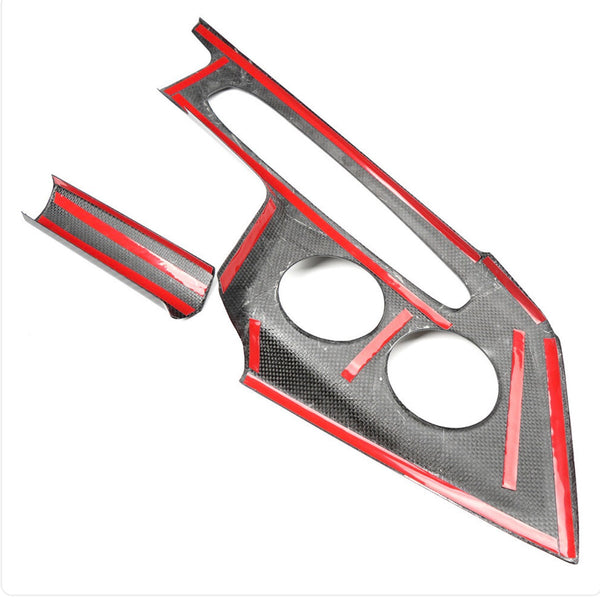 2026+ C8 Corvette Carbon Fiber Center Console Trim Cover Kit