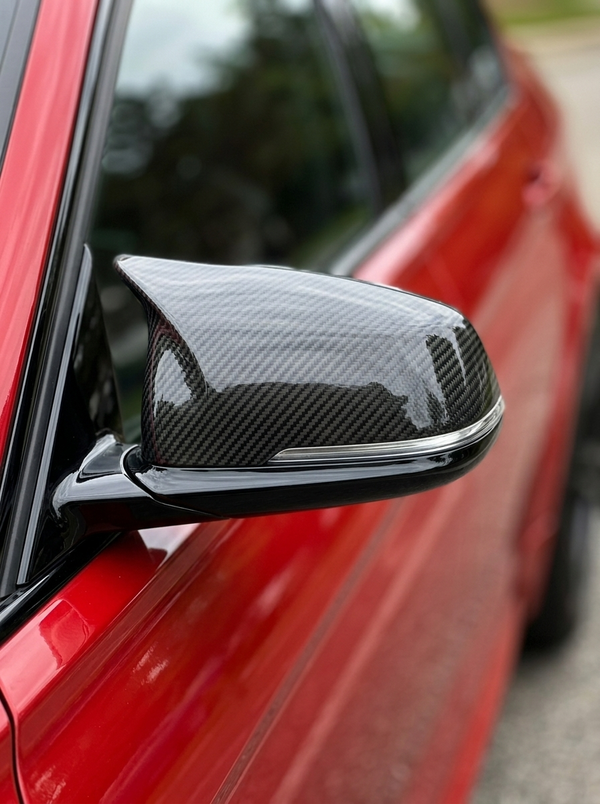 BMW 5 Series F90 M5 M Style Carbon Fiber Side Mirror Cover (2018+)