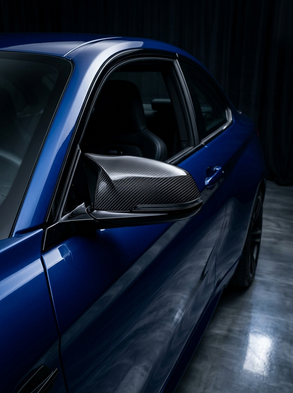 BMW  1 & 2 Series F20 F21 F22 F32 F87 M135i M140i M Style Carbon Fiber Side Mirror Covers (2012 - 2019)