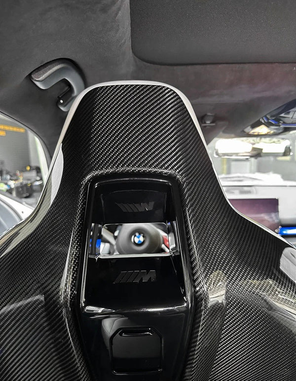 G90 / G99 M5 OEM Style Dry Carbon Fiber Seat Back Covers