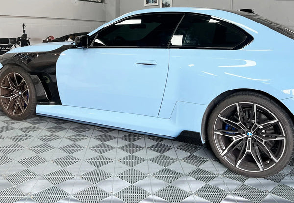 G87 Dry Carbon Fiber AT Style Side Skirts