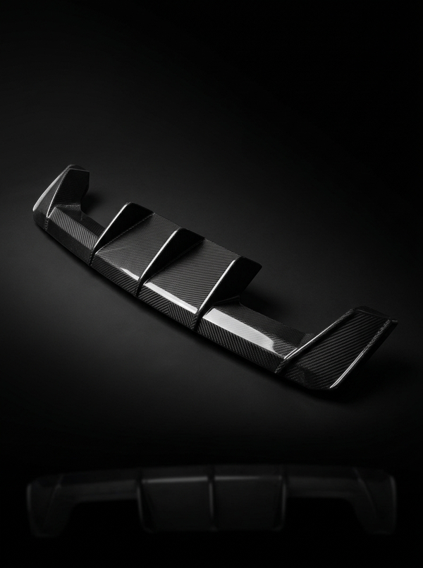 BMW 3 Series G80 M3 G82 G83 M4 Euro Version OE Style Carbon Fiber Rear Diffuser (2019 - 2024)