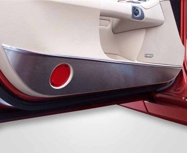 2005-2013 C6 Corvette - Door Guards 2Pc | Brushed Stainless Steel