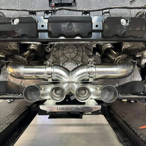 C8 GRAND SPORT – Side To Center Conversion Package - STEALTH (NPP-Valve) – (Rear Valance Bezel Included)