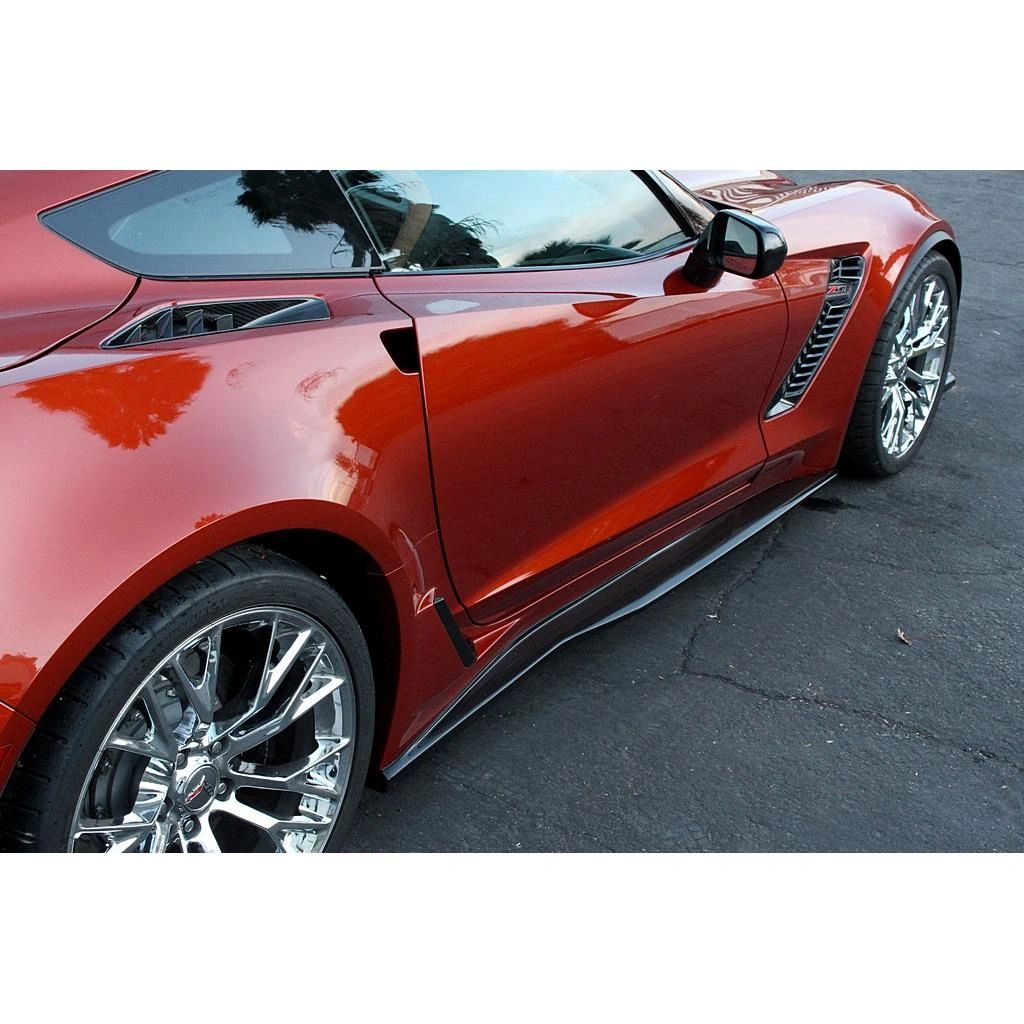 Carbon Fiber Side Rocker Extensions C7 Z06