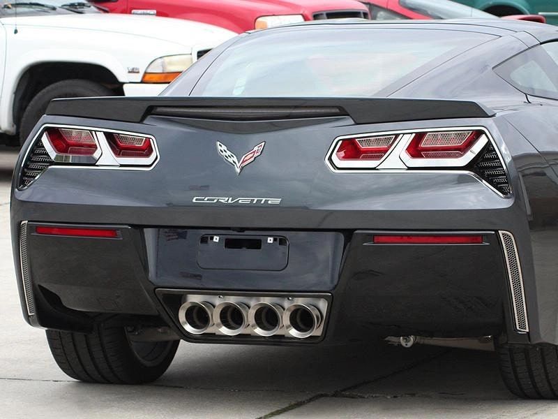 2014-2019 C7 Corvette Stingray - Tail Light Trim Kit 8Pc | Stainless Steel, Choose Finish