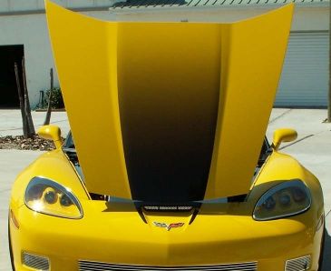 2006-2013 Z06/ZR1/GS C6 Corvette - Hood Graphic Fade Large | Premium Vinyl Graphic