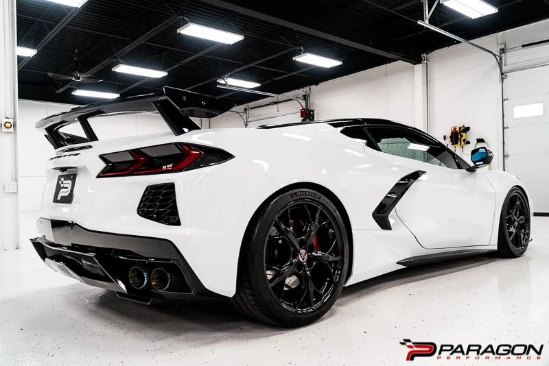 Paragon Performance C8 Corvette Carbon Fiber Rocker Panels - Carbon Flash