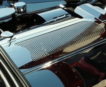 2005-2013 C6/GS/Z06 Corvette - Perforated Plenum Cover | Polished Stainless Steel