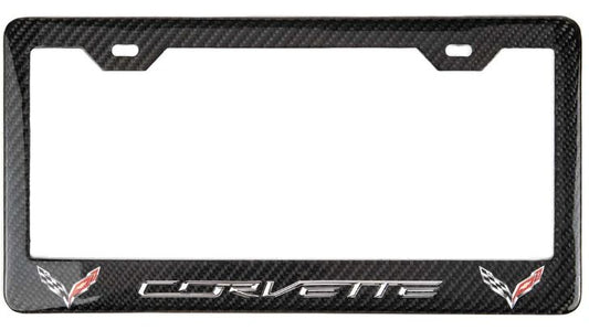 Corvette Carbon Fiber License Plate Frame