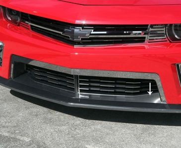 2012-2013 Camaro ZL1 - Splitter Lower Front Trim | Brushed Stainless Steel