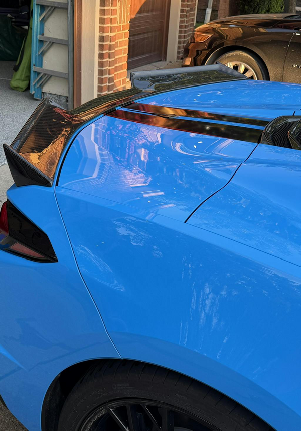 Paragon Performance C8 Stingray Z06 Replica Spoiler - Carbon Fiber (6 Hole Coverage)