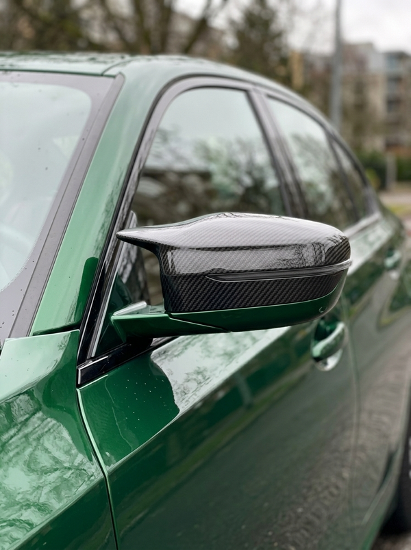 BMW 5 Series F90 M5 M Style Carbon Fiber Side Mirror Cover (2018+)