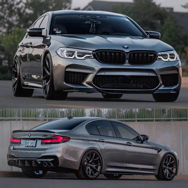 BMW 5 Series F90 M5 Sedan R Style Carbon Fiber Front Lip (2018 - 2020)