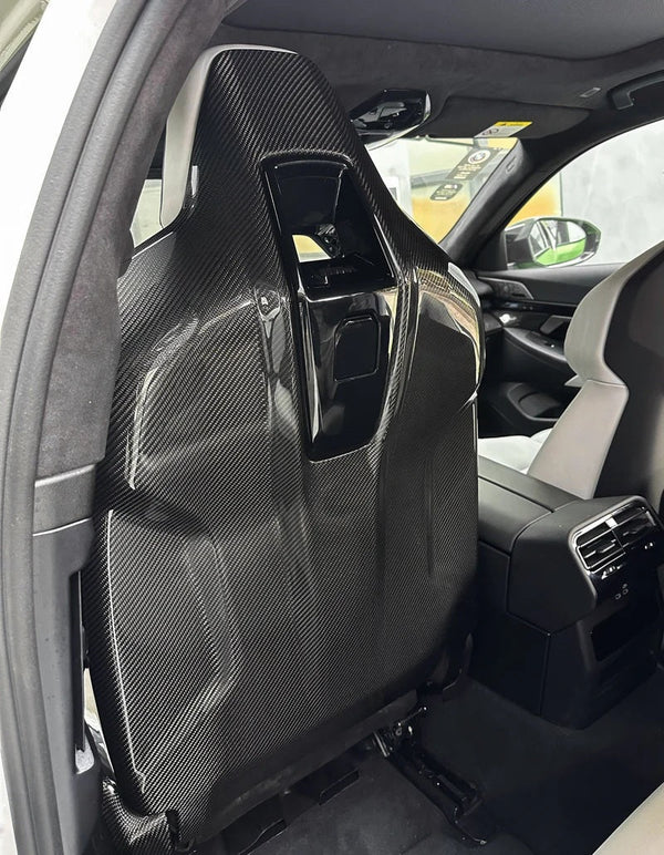 G90 / G99 M5 OEM Style Dry Carbon Fiber Seat Back Covers